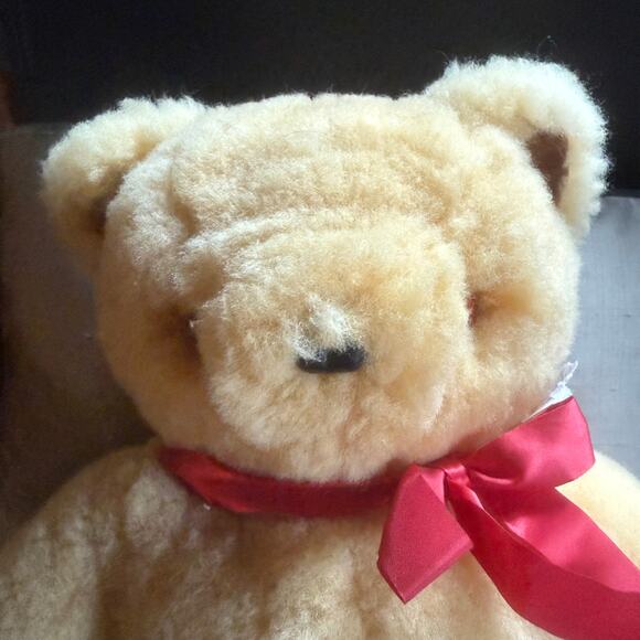 Large 21" Shearling Real Sheepskin Teddy bear Sheepskin Products New Zealand - Picture 2 of 8